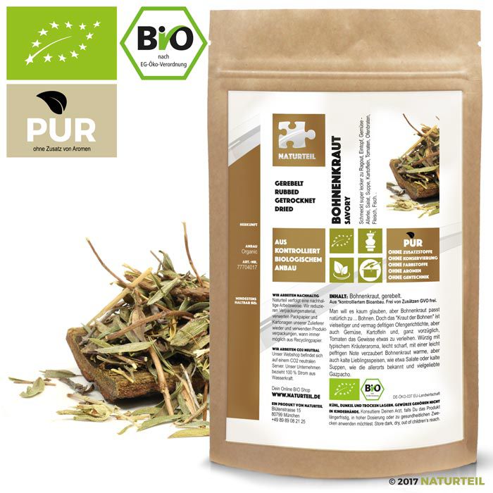 BIO Bohnenkraut Gerebelt - Naturteil